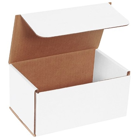 Bsc Preferred 8 x 5 x 4'' White Corrugated Mailers, 50PK BUY00028720